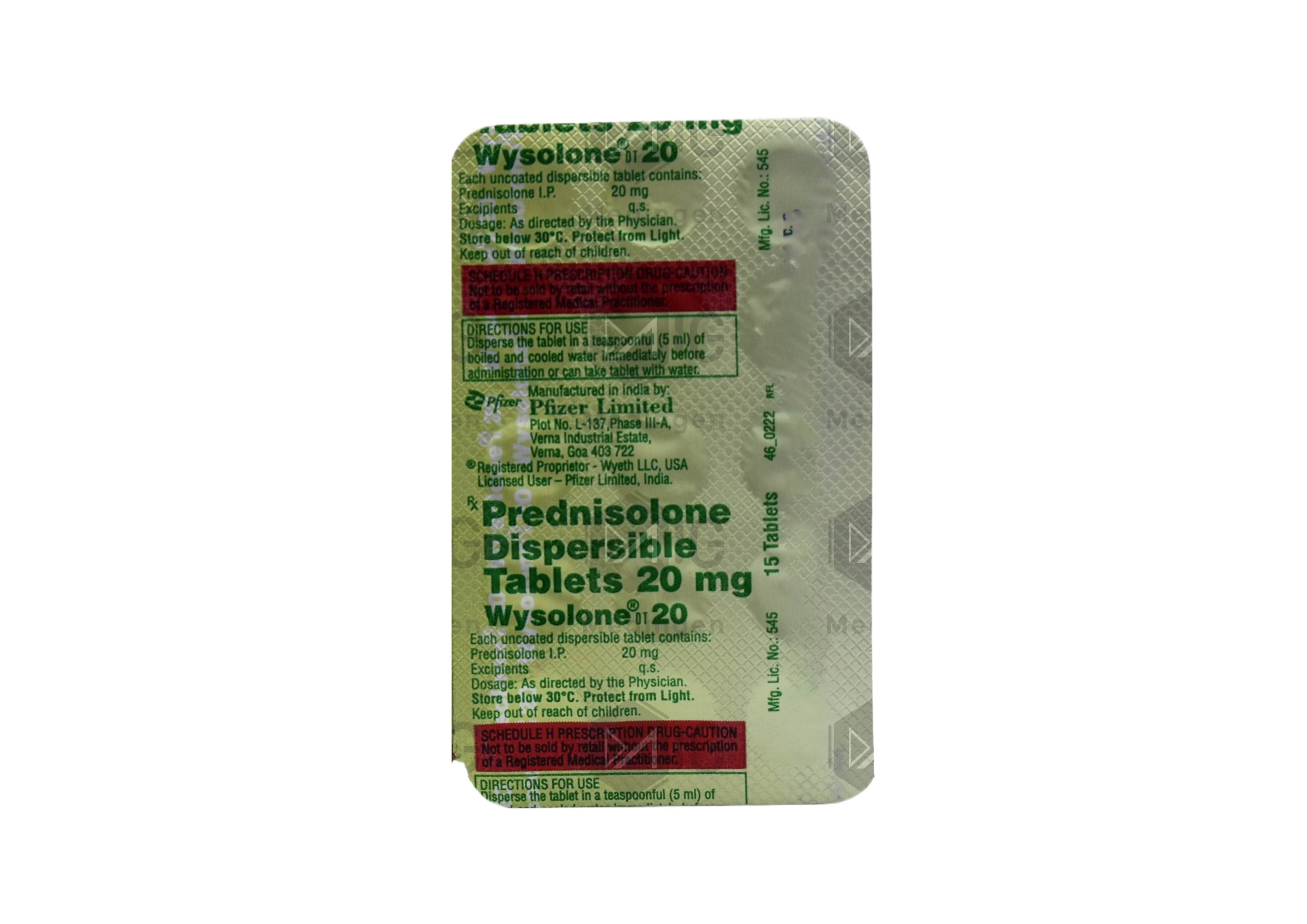 WYSOLONE 20MG